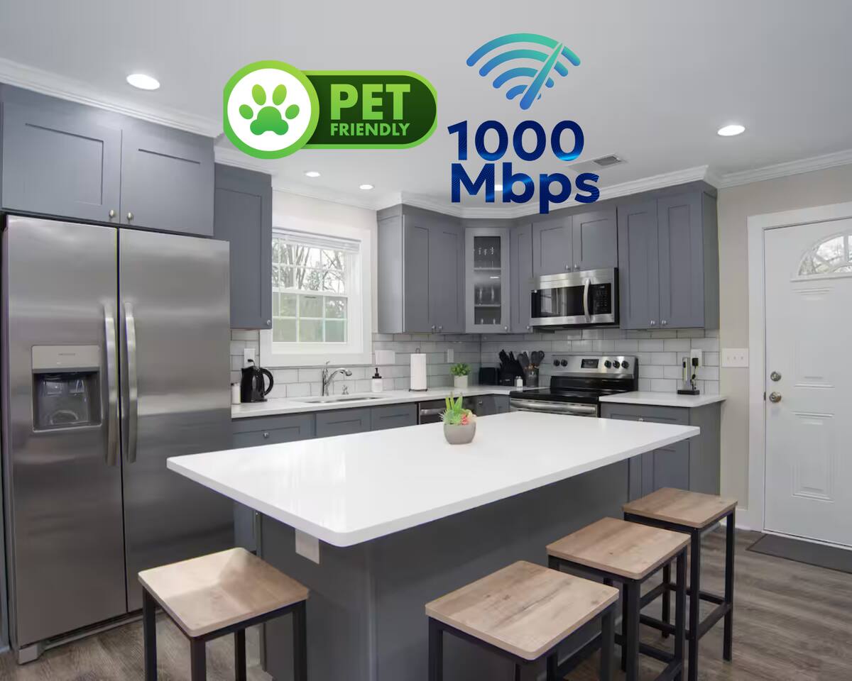 1000MBPS Internet | Spacious Central Home