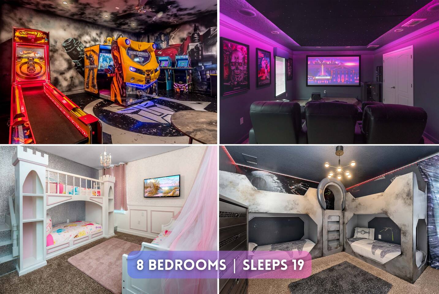 Ultimate Arcade Mansion - Theater - Theme Rooms