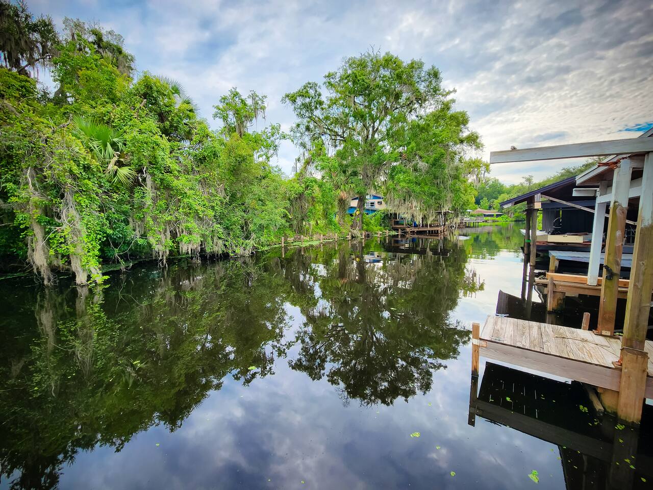 Astor Serene Riverfront Retreat with 2 boat slips and a dock