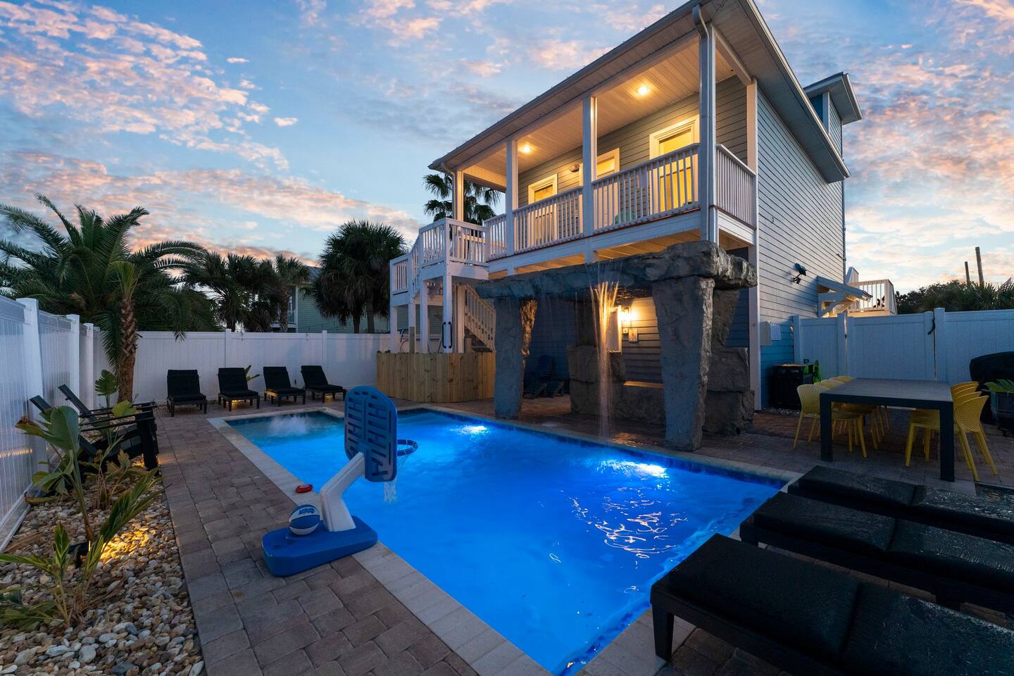 Dog Frndly,Htd Pool,Waterfall,Games,Grill,Nr Beach