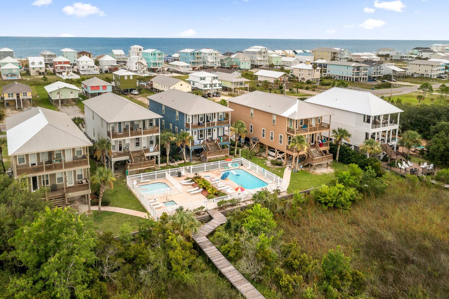 4BR Waterfront Dock + Pool Hot Tub | Walk to Beach