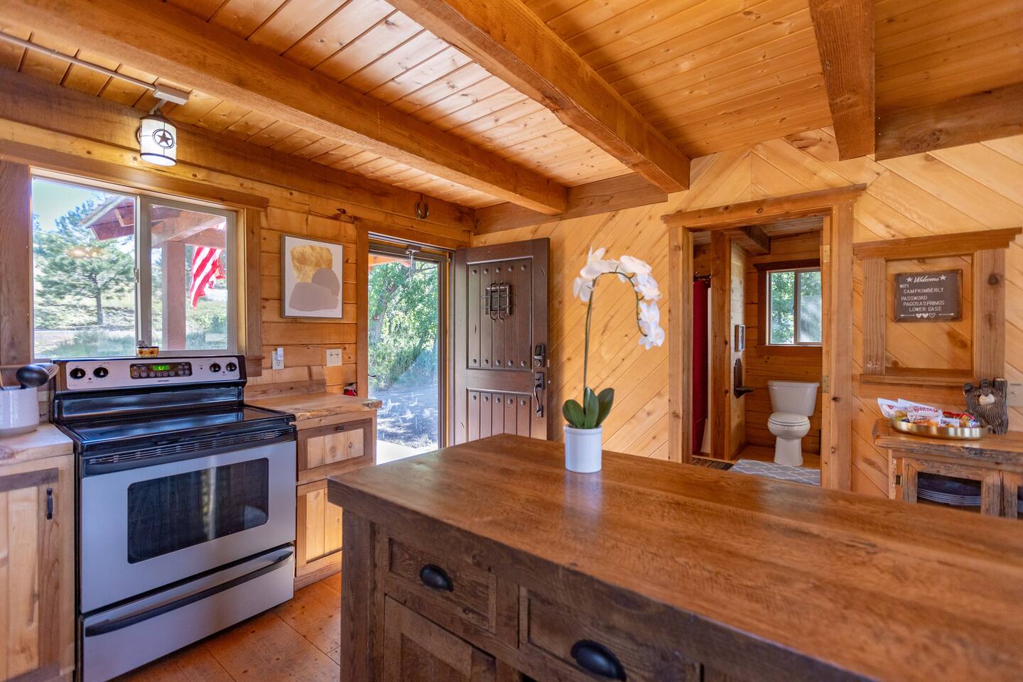 Your view from the kitchen. Come in, relax and get comfortable!