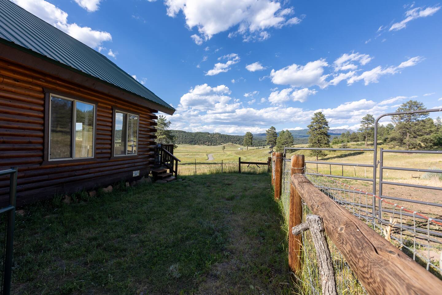 This is not the most spectacular photo but we wanted to show you the fully fenced-in backyard for your furry family members.