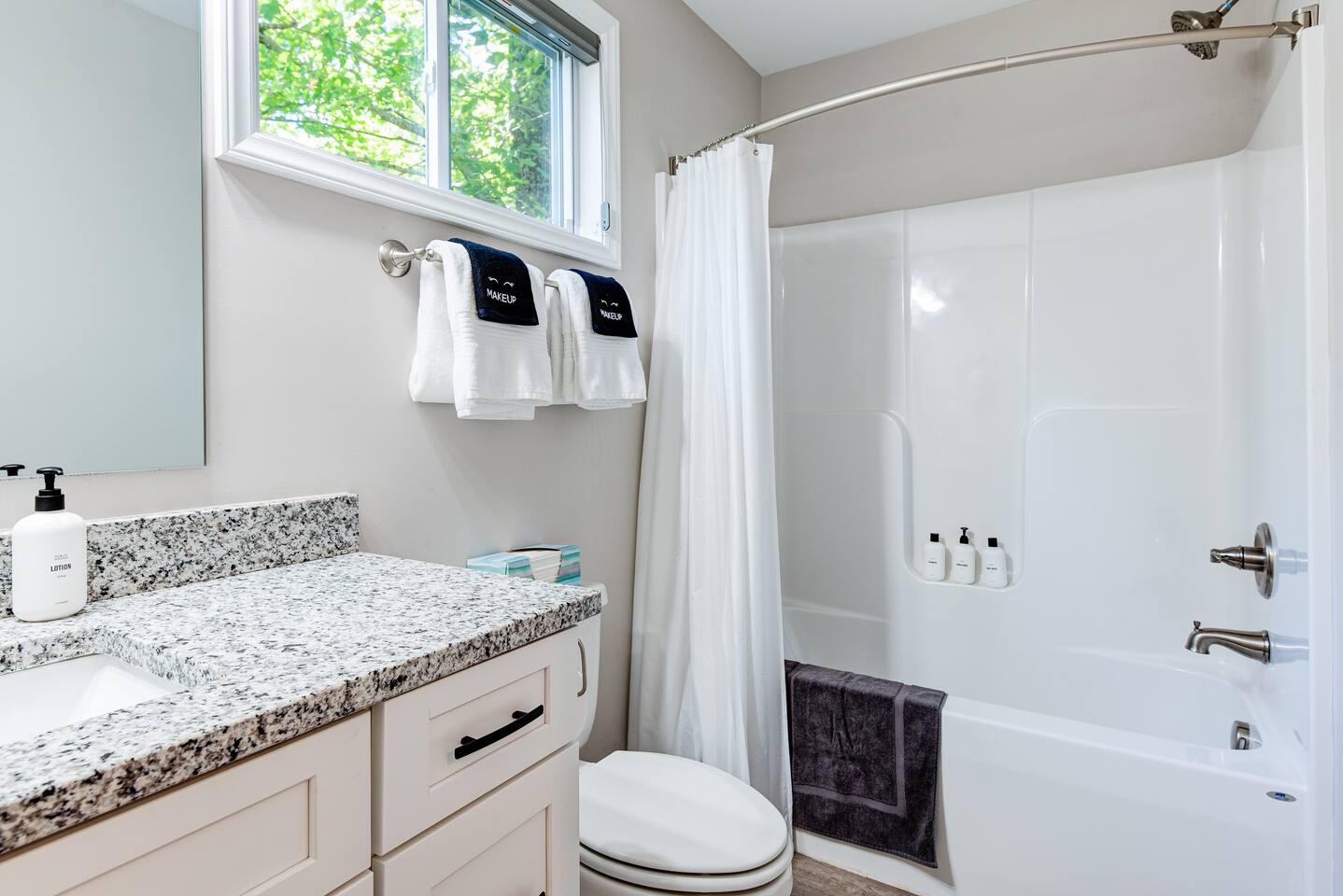 Second floor, full bathroom.