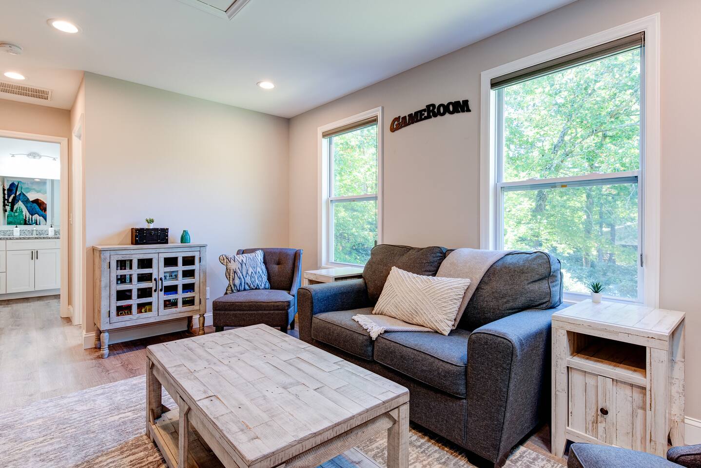 Second floor game room.