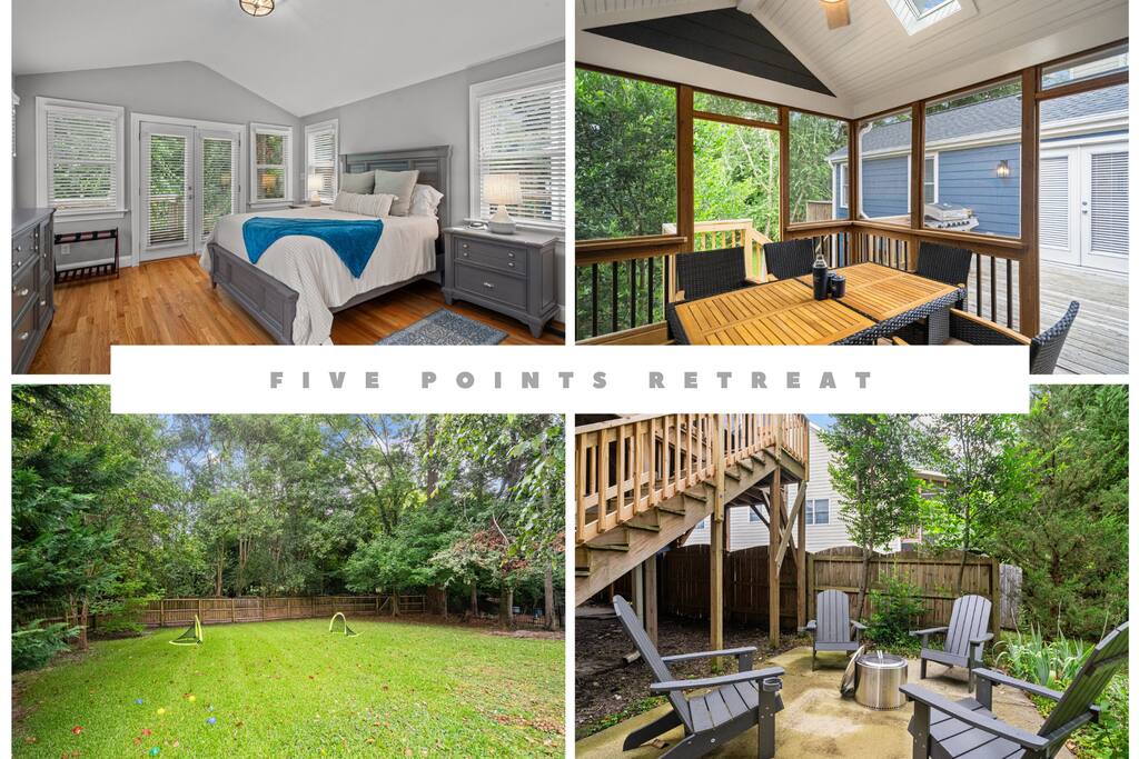 The 5 Points Retreat!~Pets~Fenced Yard~EV