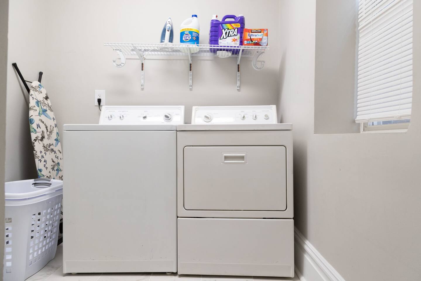 Washer/Dryer 1st floor stocked with detergent and fabric softer