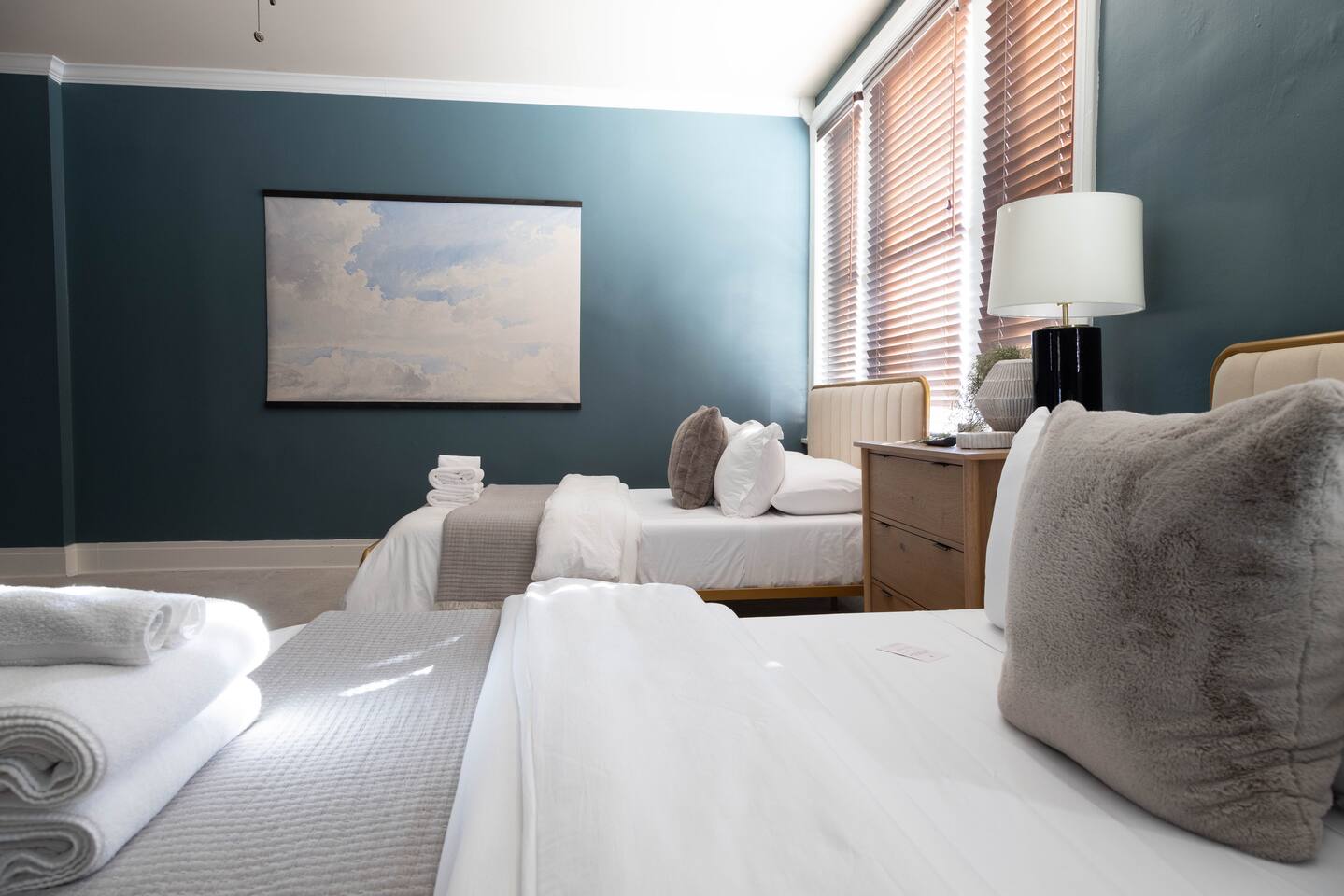Plush linens ready for the most comfortable night of sleep