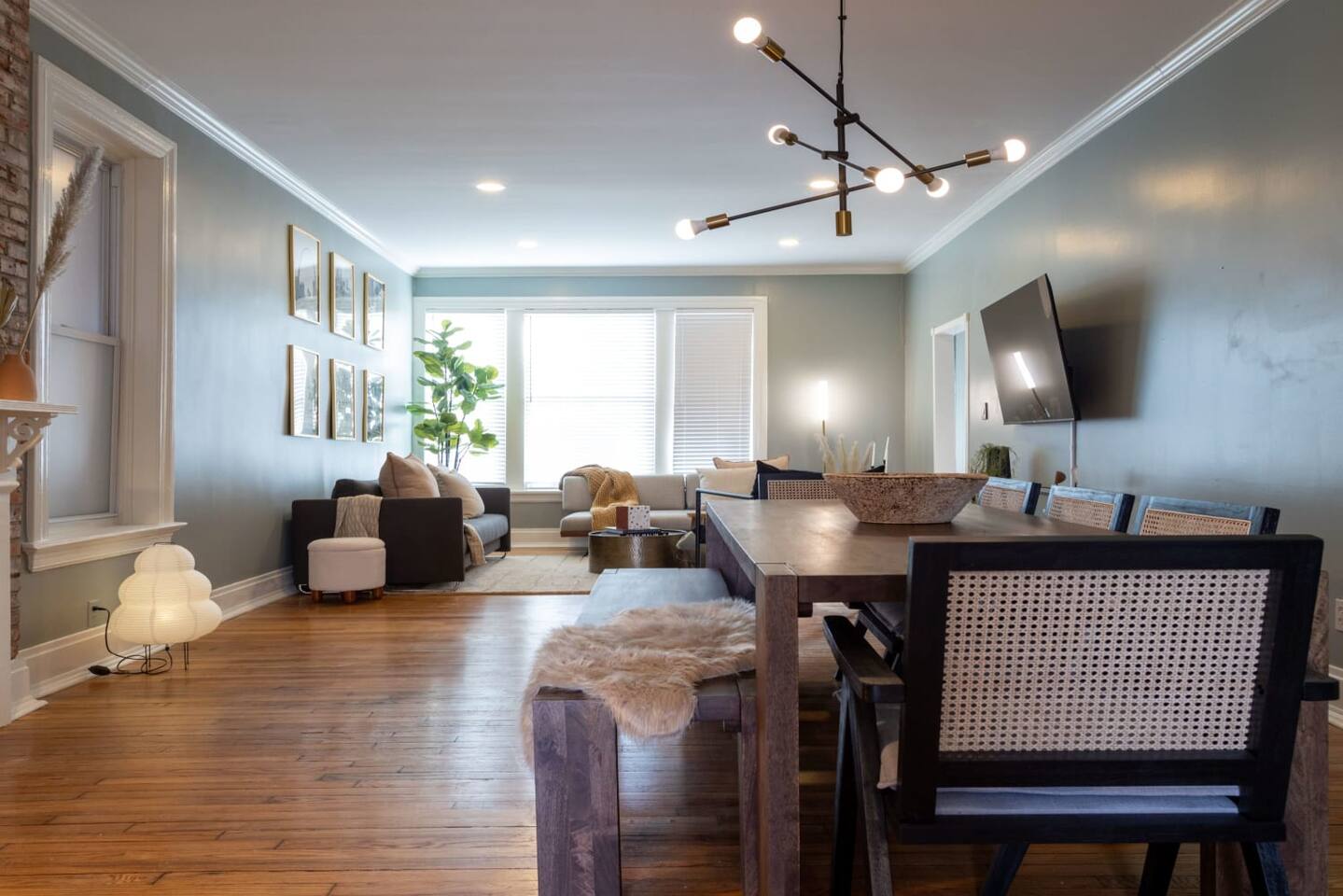 Plenty of natural light graces the windows of your living space