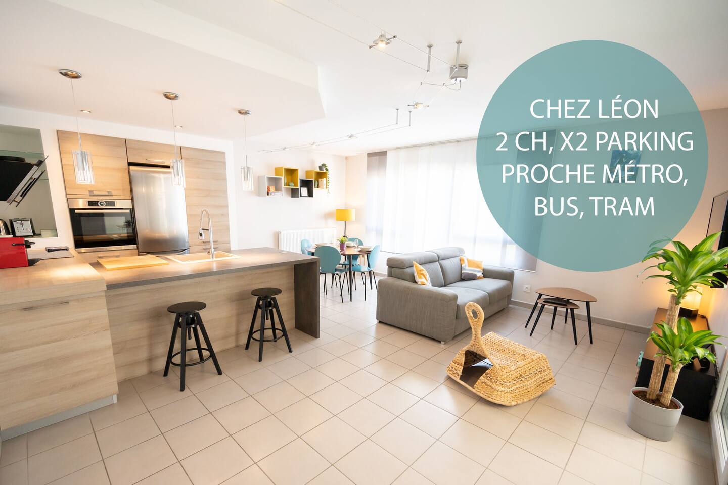 Chez Léon - Métro, Bus, Garage Double, 6 Personnes