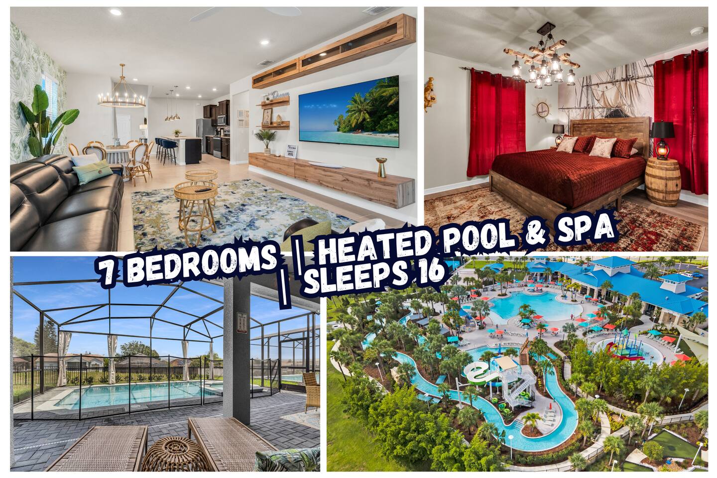 Themed * Private Spa & Heated Pool * Water Park