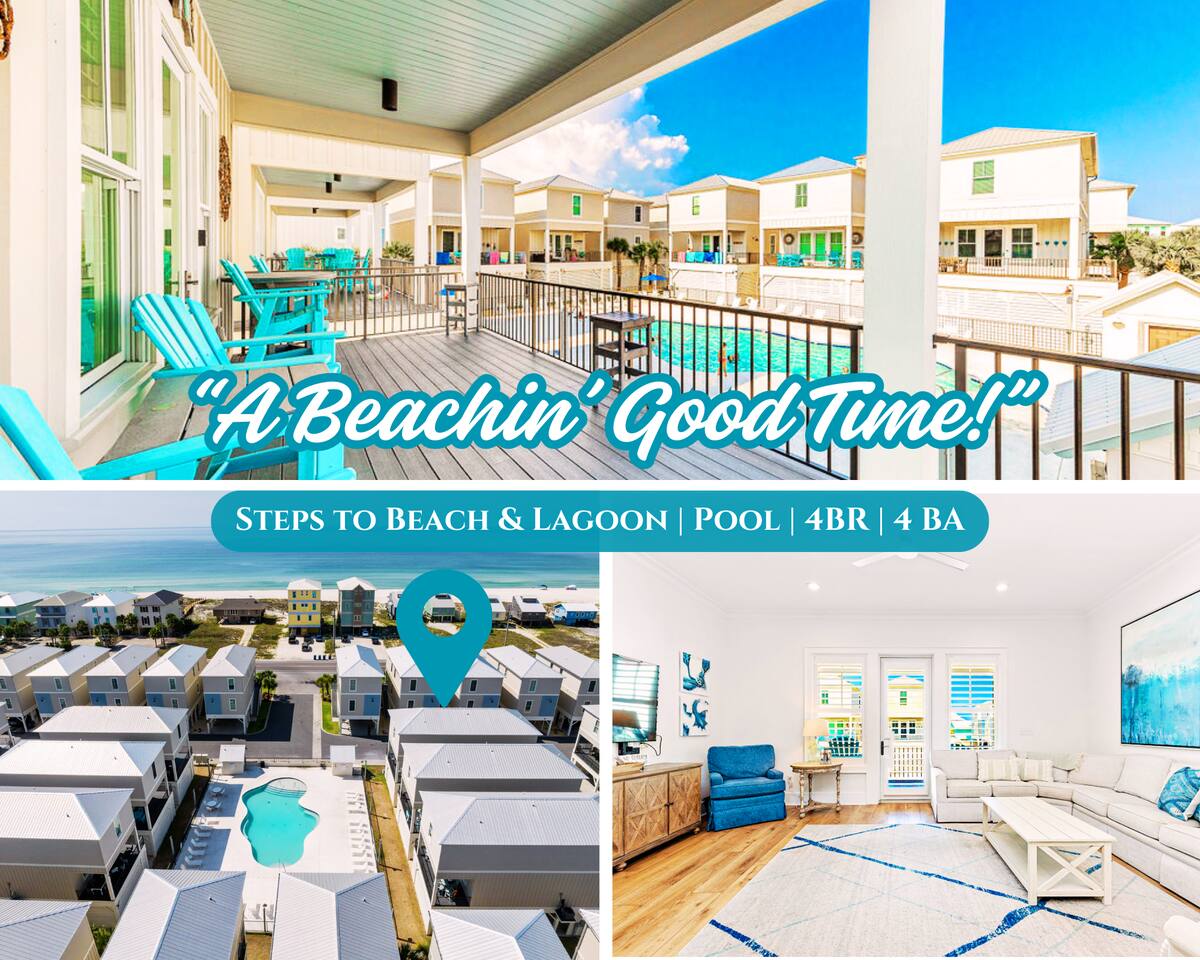 Steps To Beach*Gulf Views*Pool*Lagoon*Fishing Pier