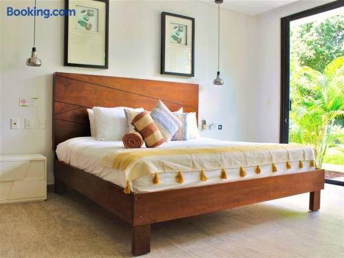 beautiful King-size bed with local artisan materials curated