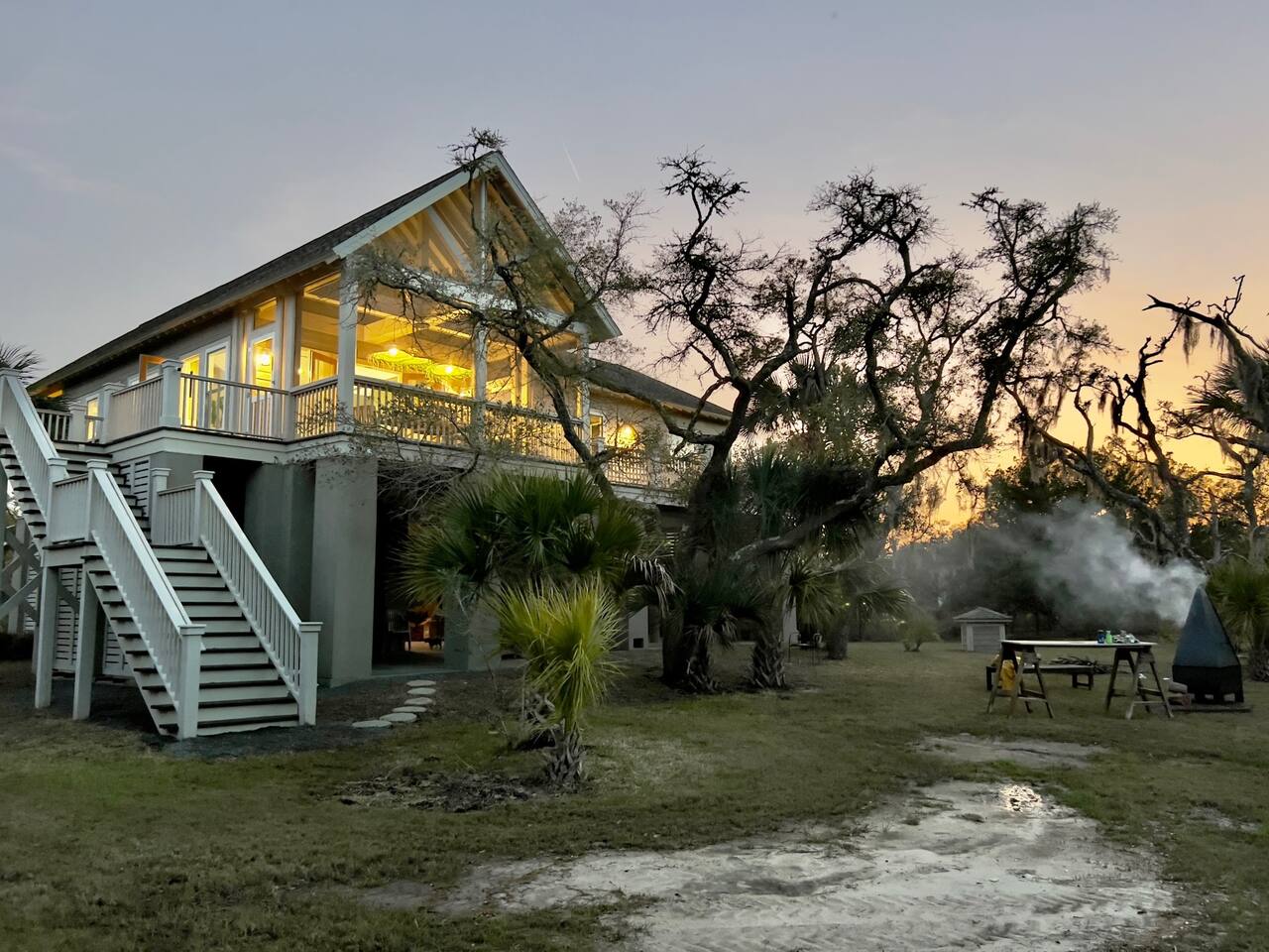 Tranquility In The Tree Tops.  Just ask the Blue Birds and Ibis'!