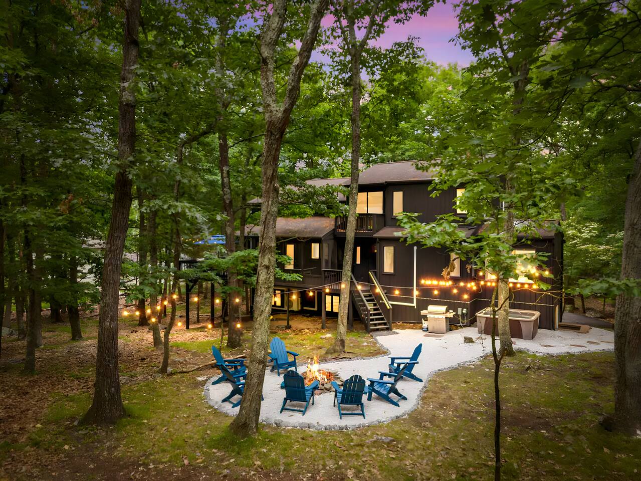 5BR Poconos Mansion | HotTub, FirePit, Lake Access