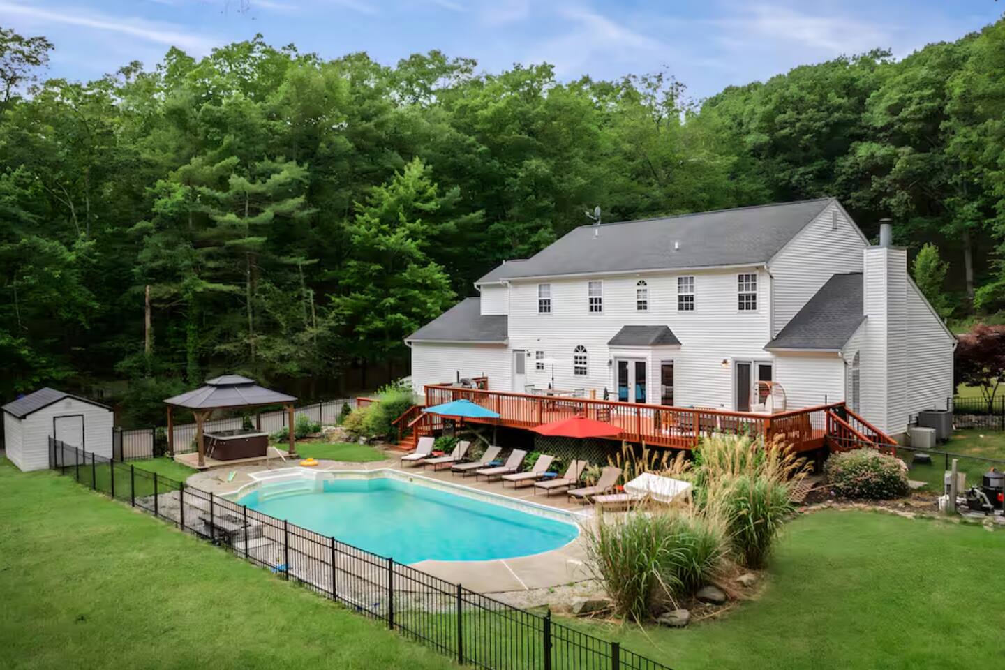Private Poconos Estate | Hot Tub, Fire Pit, Pool!