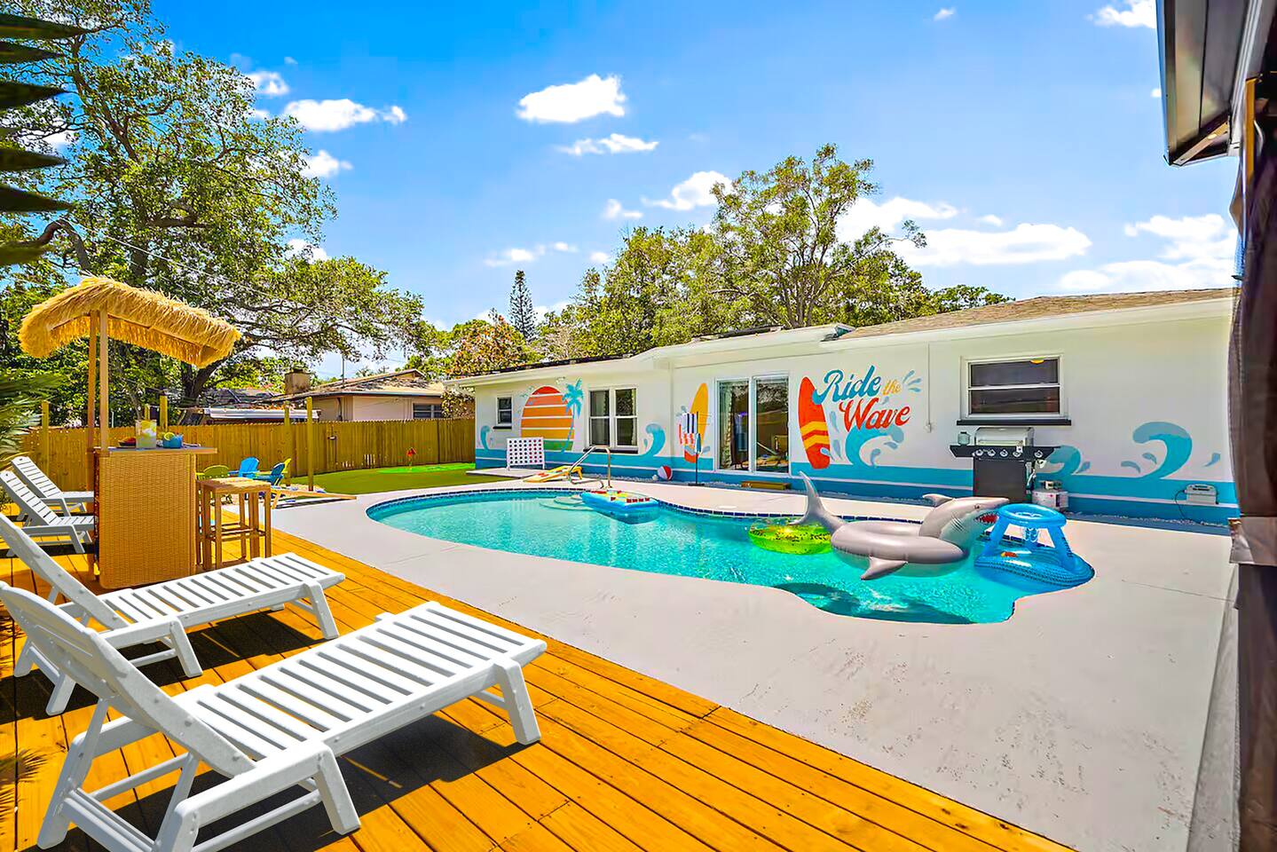 Tropical Heated Pool Beach House | Golf, Game Room