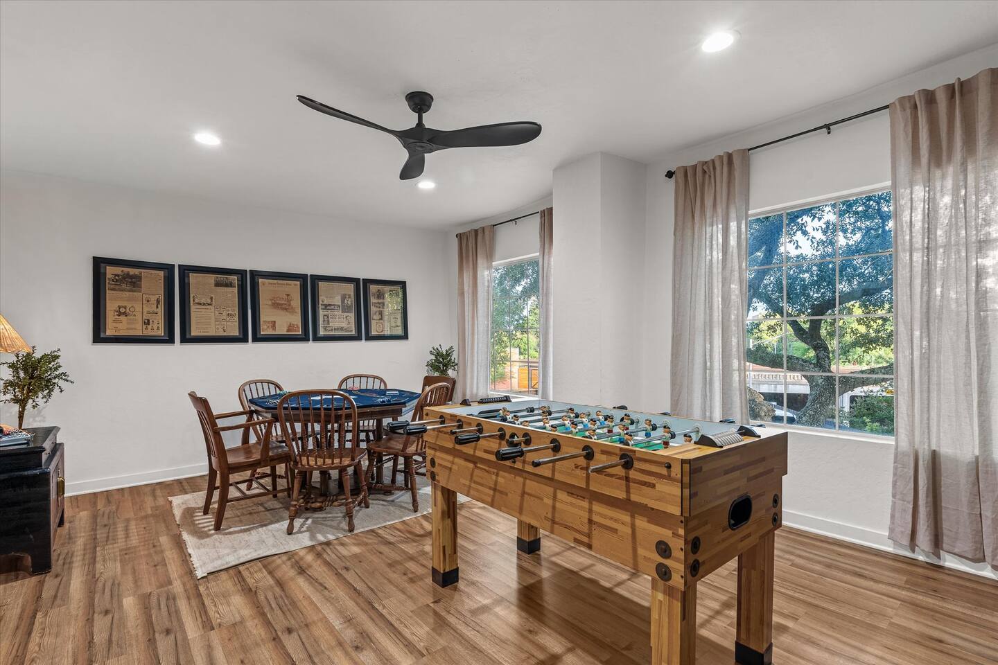 Game Room - Upstairs - Foosball, 2 TV's and Poker Table
