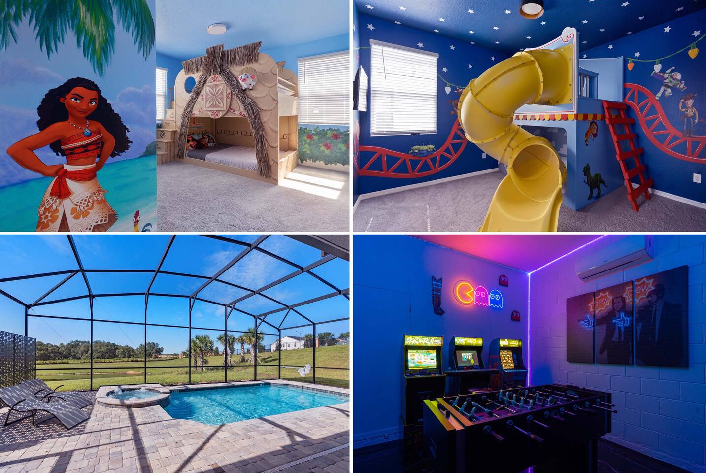 Solara Villa – Themes, Arcade, Privacy | Sleeps 22