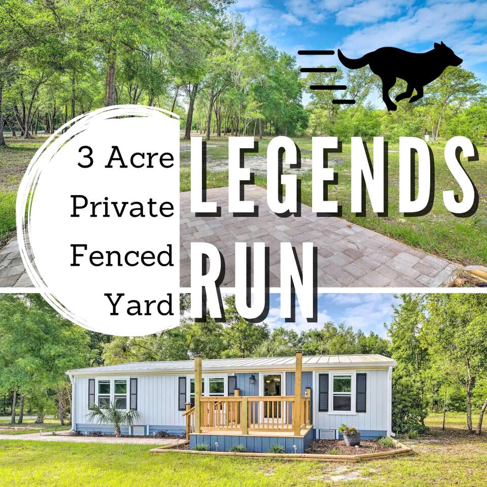 Private Dog Park | 4mi to Lake/Beach | Legends Run