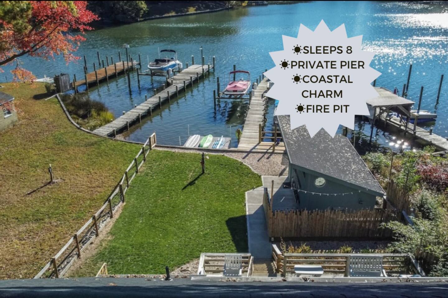 Waterfront House with Private Dock and Fishing