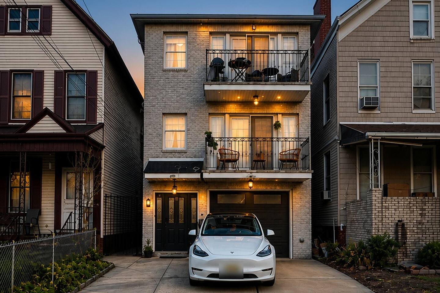 Our home at dusk