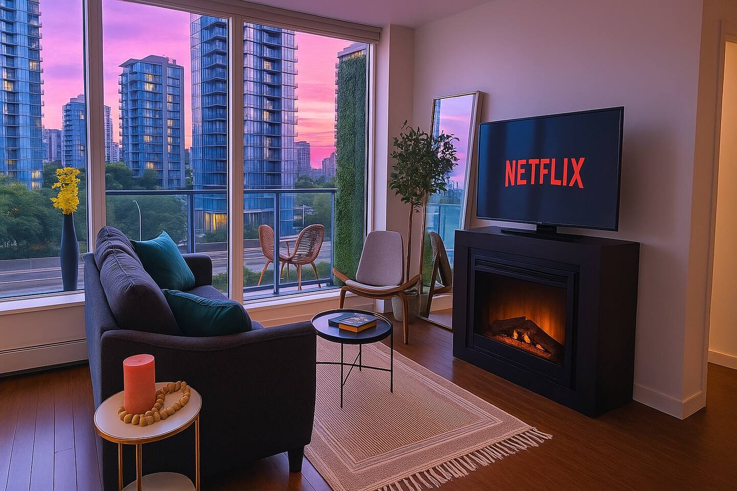 "NEW" City Lights: Sauna, Pool, Hot Tub & Parking