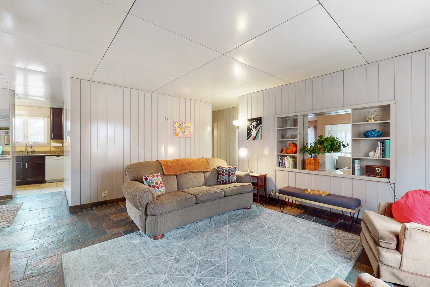 • Iconic Lustron home with 2 king beds •