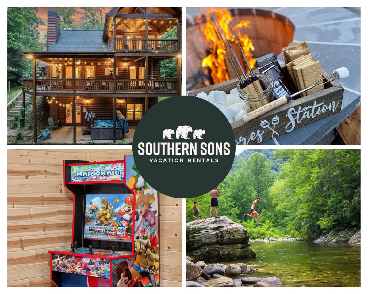 Black Bear Lodge! Near Downtown, Game Rm, Hot Tub!