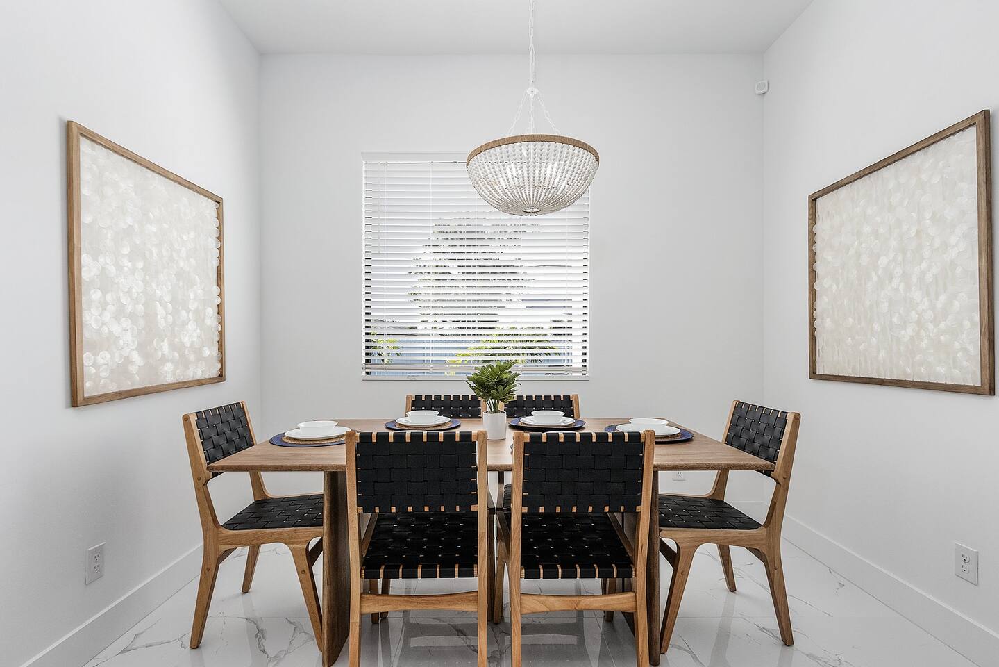 Elegant dining room with ample seating