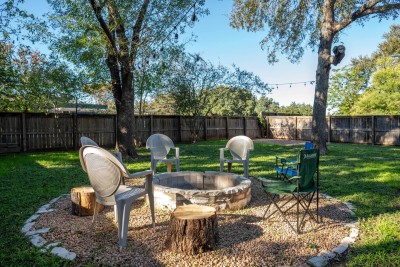 I promise you won't regret grabbing some fire starter and a bundle of wood to enjoy some s'mores and just some great conversation!  Ask me what we provide to get you going!