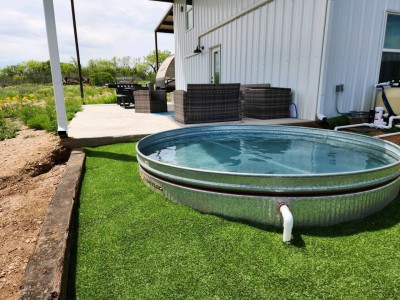 Enjoy our Cowboy Pool to beat the heat in the summer when you're not at the LLano River. It also heats in the Winter! 