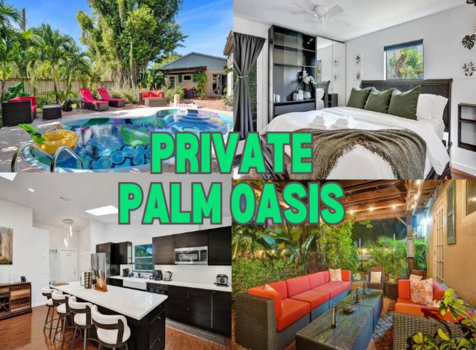 2mi to Beach&Downtown-Private Palm Oasis w/ Pool!
