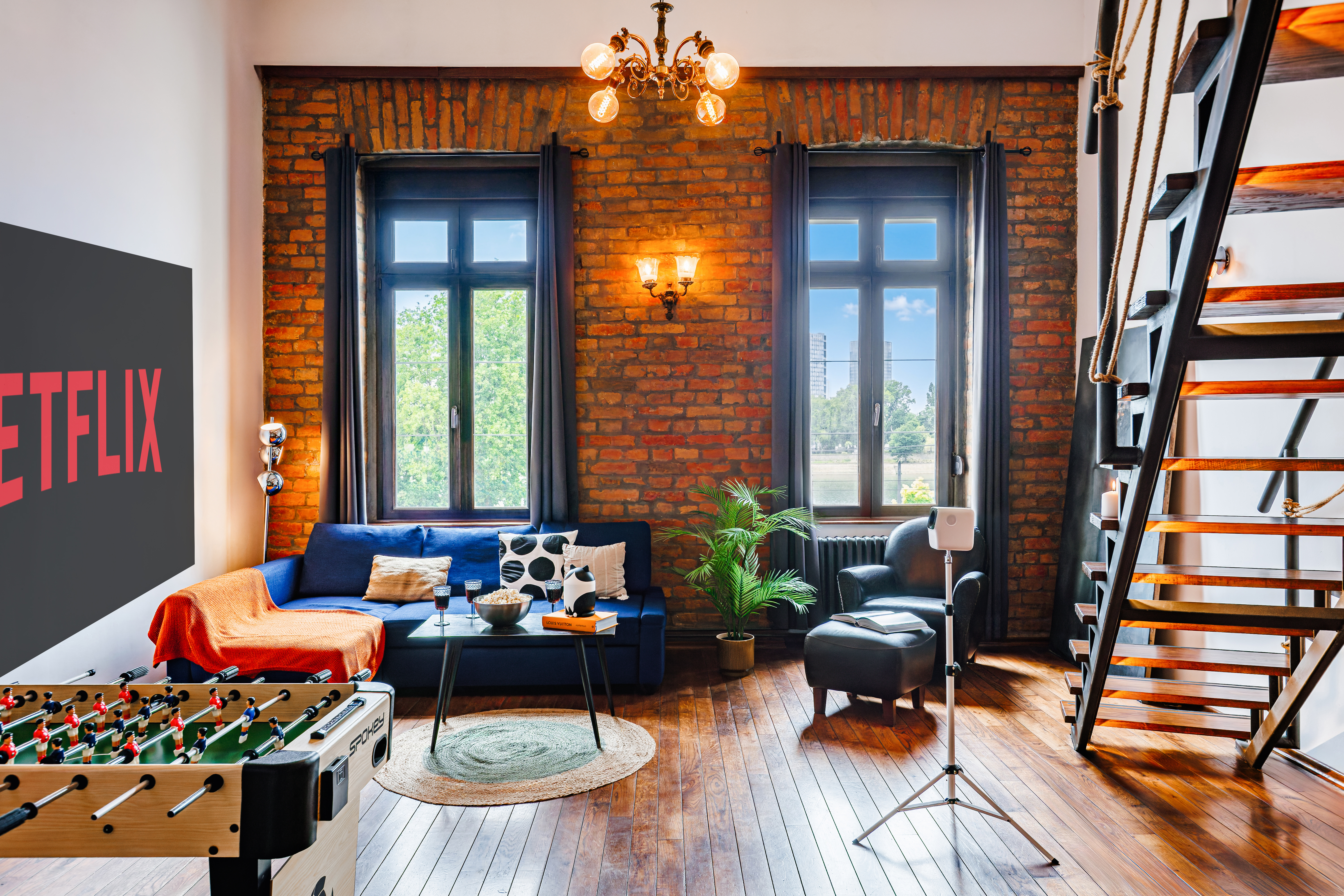 Loft w/Cinema & Foosball | Sava View | Old Town
