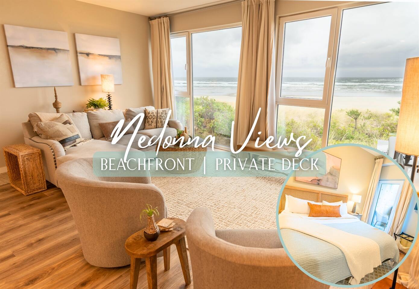 Oceanfront Views! | Private Balcony | Beachfront!