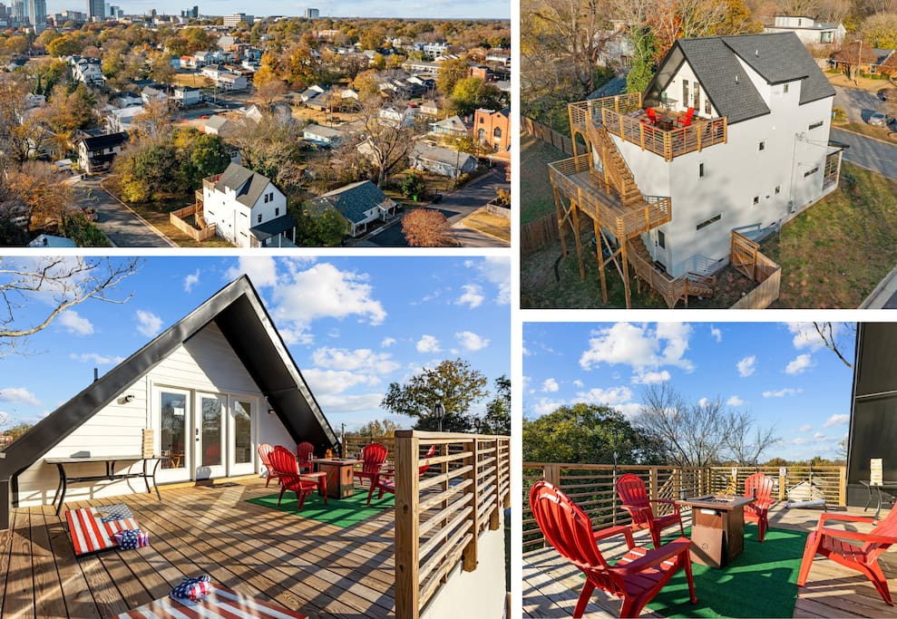 Sky Deck - New Build - Downtown - Fenced - FirePit