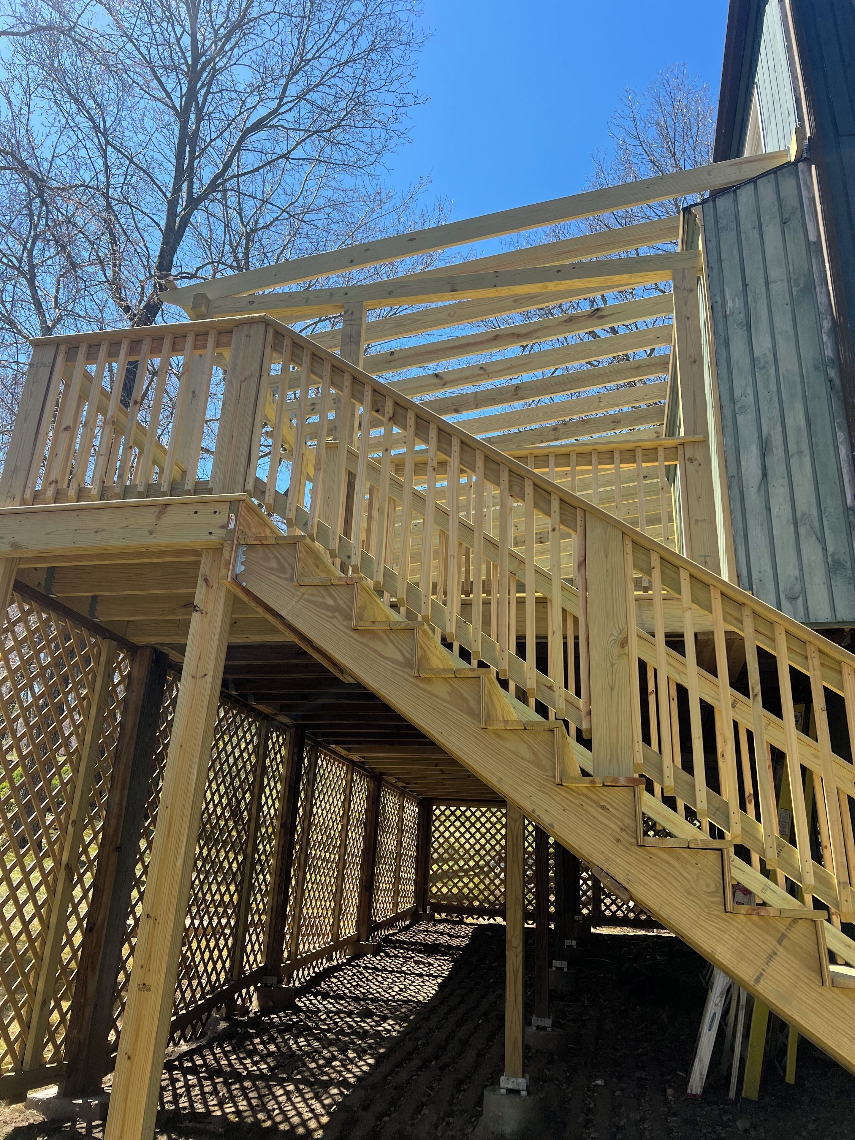 New deck allows respite among the trees
