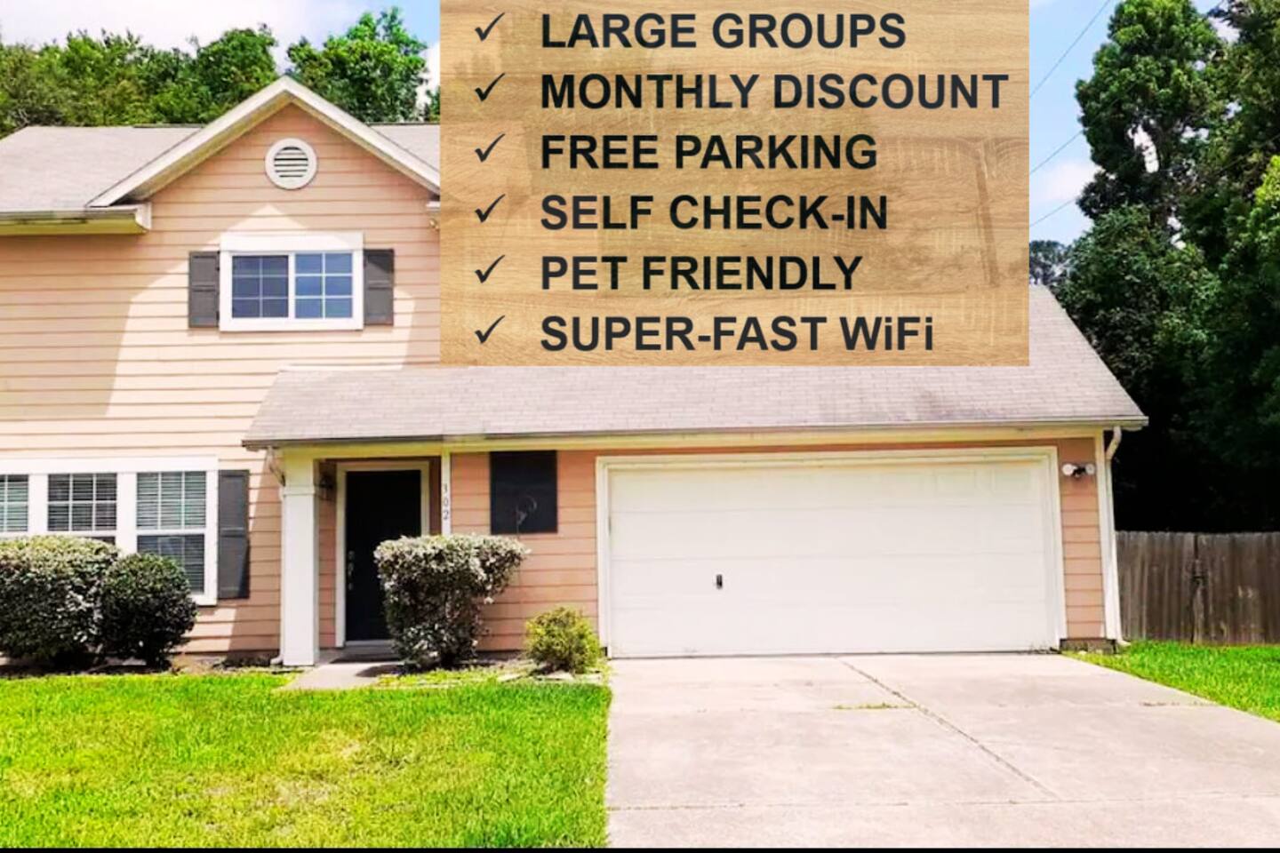 Enjoy Vacation in a Quiet Area with Huge Backyard