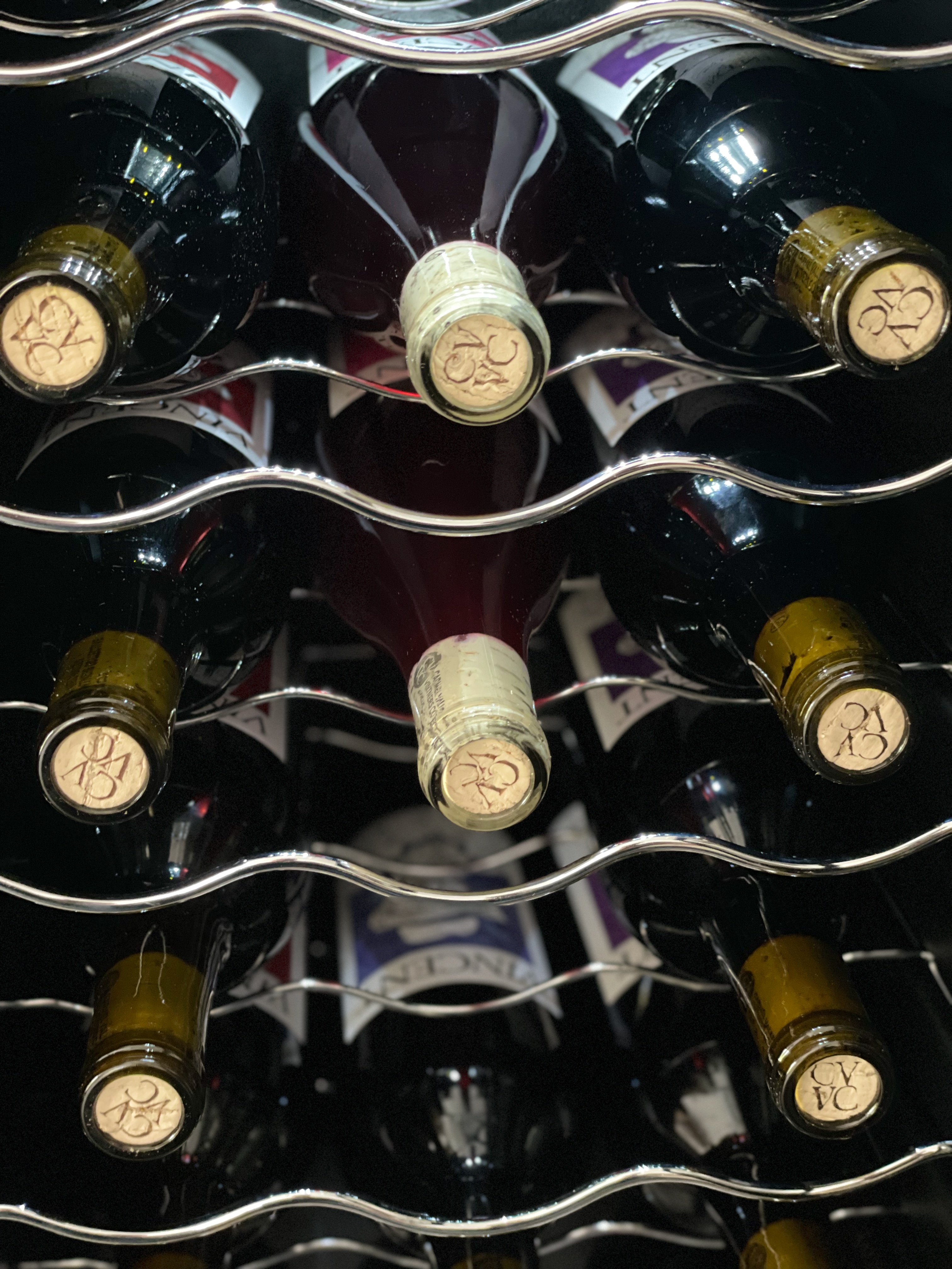 Our VINCENT VINES Estate Merlot, grown in the on-site vineyard, along with our Cabernet Sauvignon, Petite Sirah, and Rosé of Petite Sirah from neighboring vineyards. Guests 21+ can buy bottles from our self-service wine fridge in the garage.