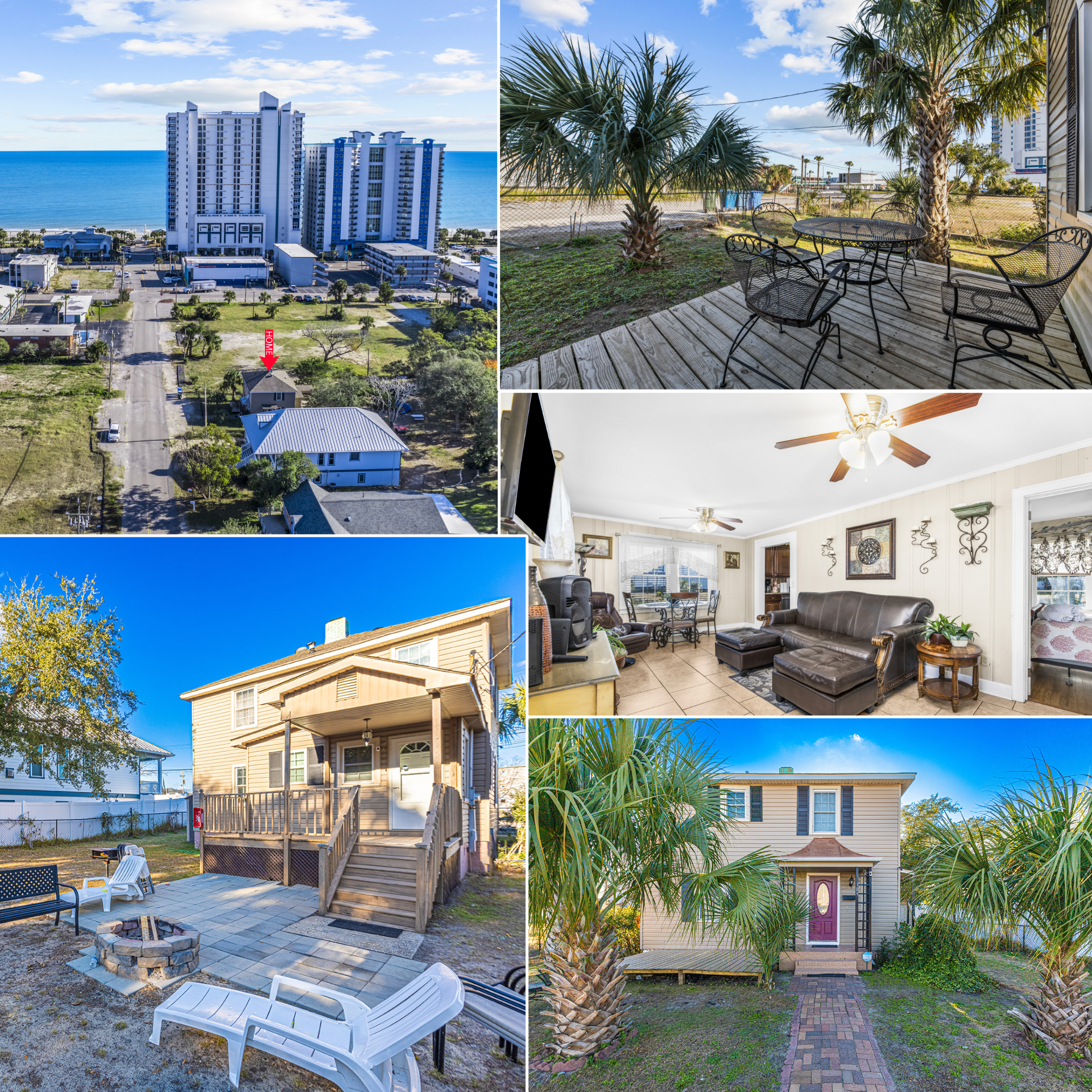 Dazzling Centrally Located Ocean View w 2 Kings, Huge Private Yard, 2 Decks, Firepit, BBQ