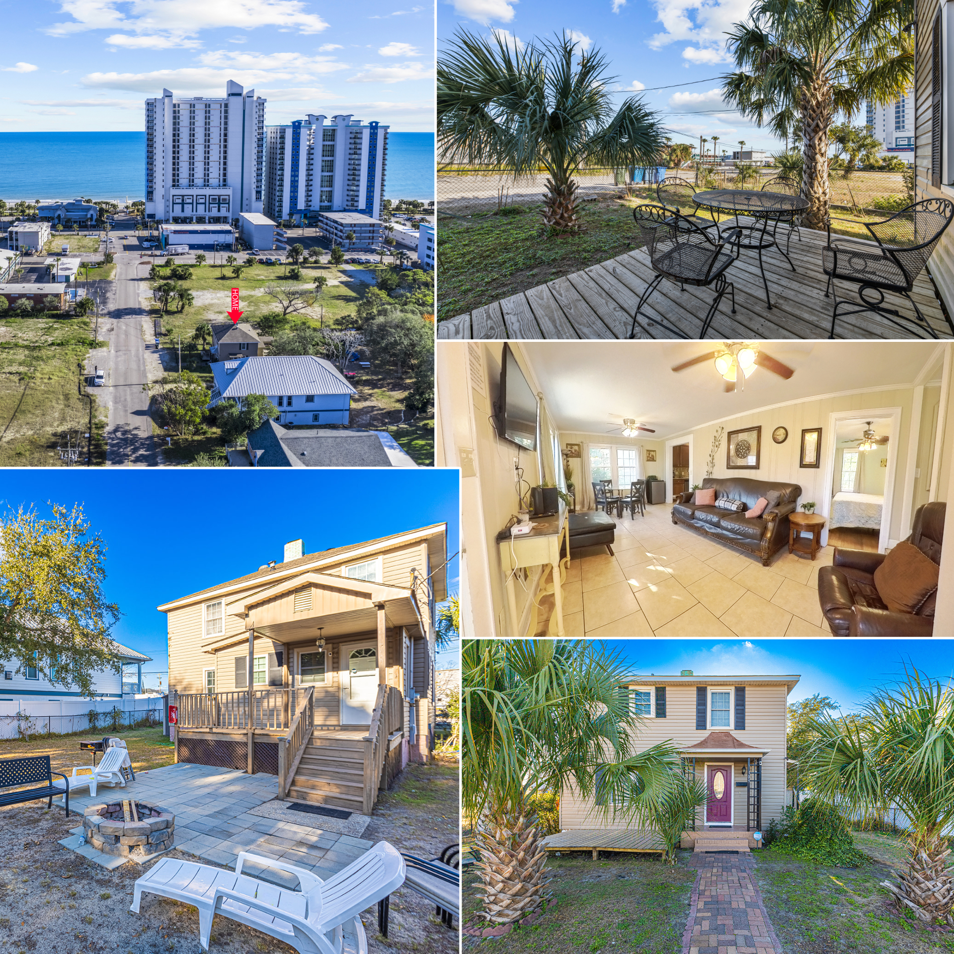 Dazzling Centrally Located Ocean View w 2 Kings, Huge Private Yard, 2 Decks, Firepit, BBQ