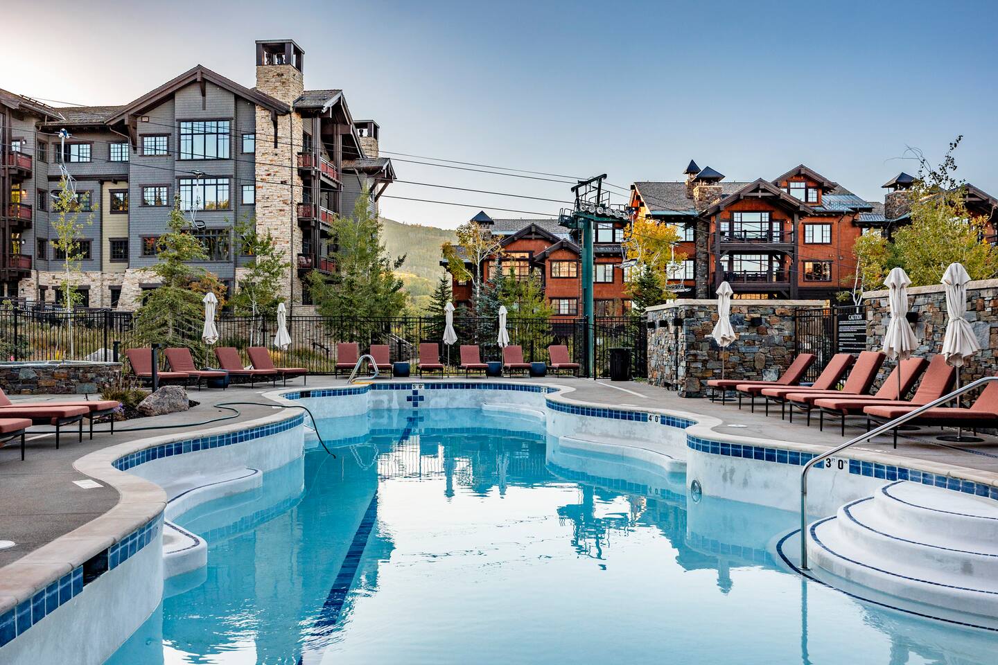 Tower Residences slopeside pool