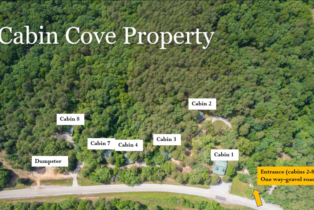 Collection of 6 Ozark Log Cabins