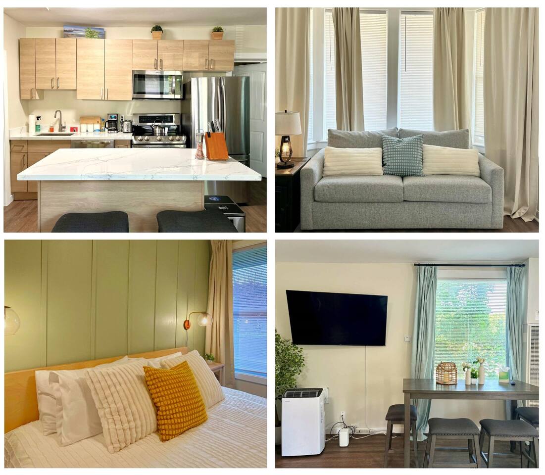Stylish Deluxe Kitchen/King Bed/Laundry/ Free Parking