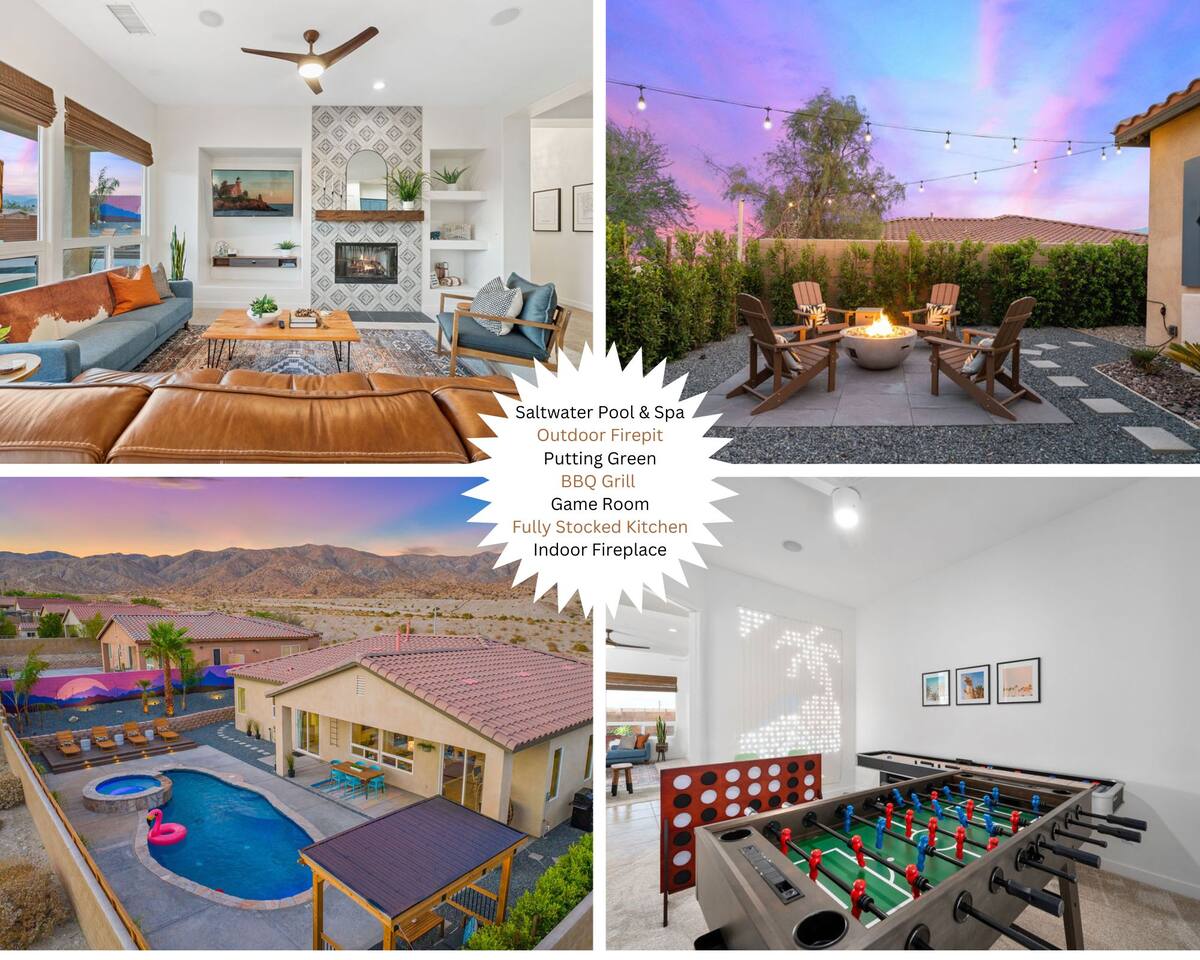 Saltwater Sanctuary : Home with Saltwater Pool & Spa + Putting Green + Firepit + Game Room