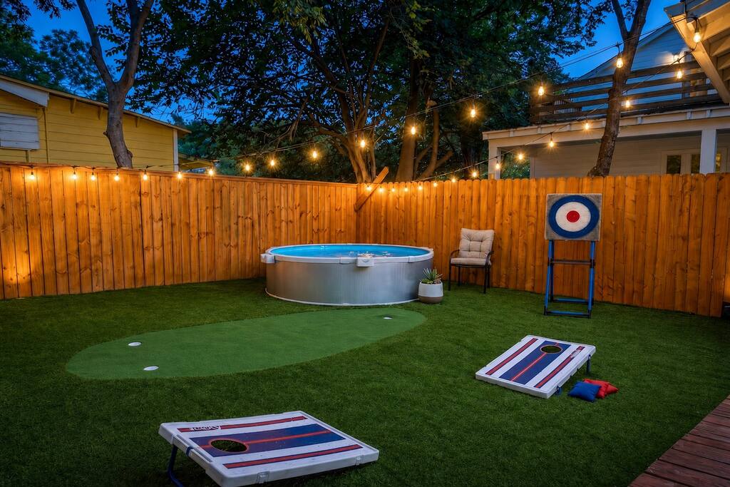 East Austin Gem, Cowboy Pool, Yard Games, Golf Put