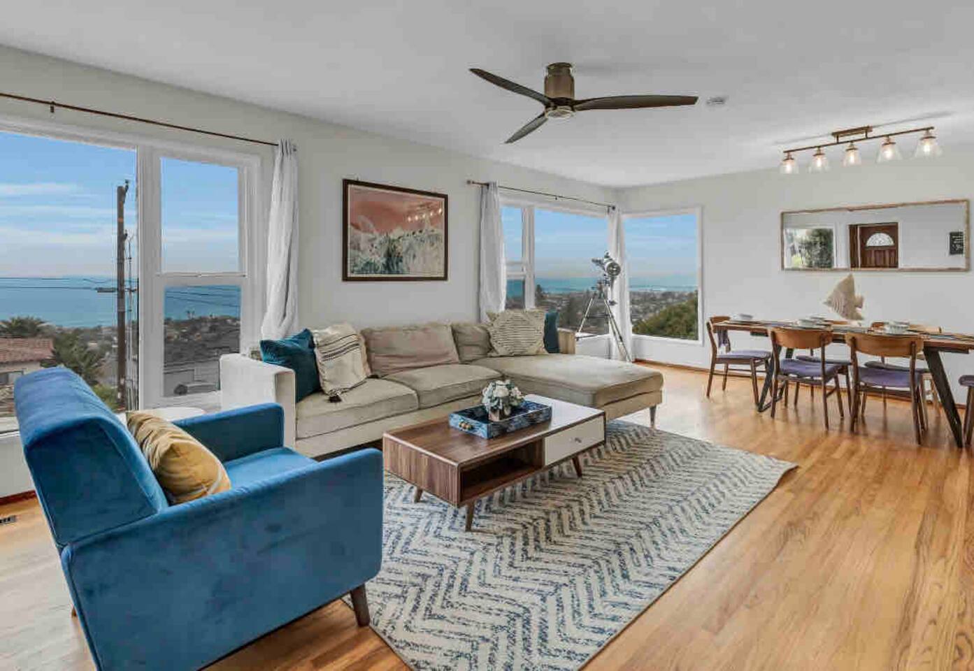 Hilltop Villa Offering Uninterrupted Ocean Vistas