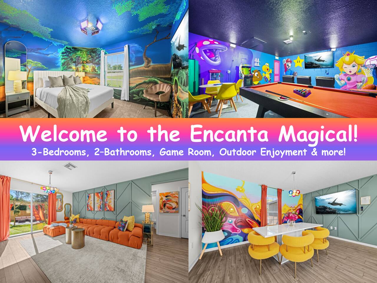 Brand New Theme House w Game Room - Encanta Magical