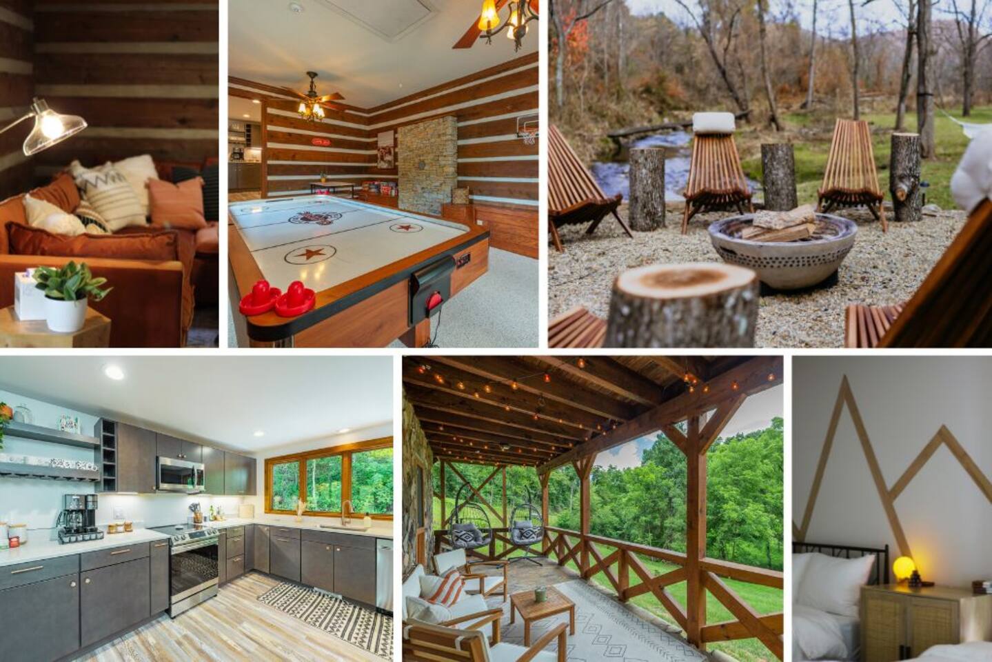 AVL Creek Side Cabin: Hot Tub, Firepit, Game Room!