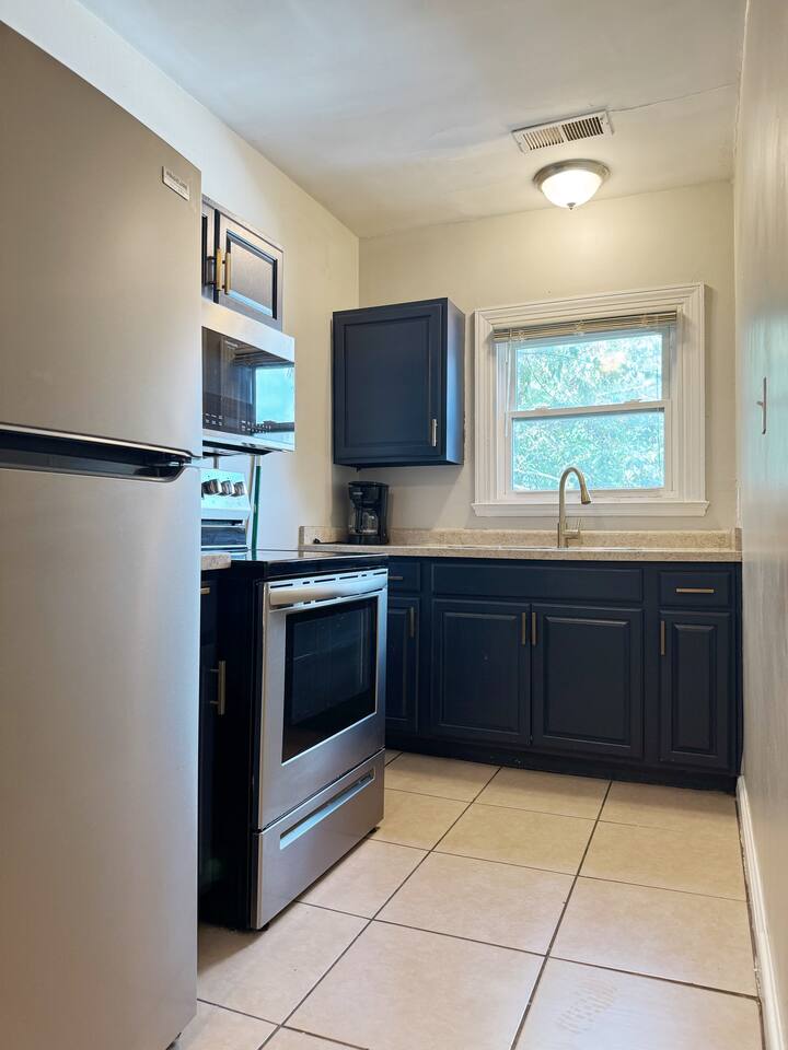 Spring Street Suites C | QUEEN Stylish 3BD/1BA Apt